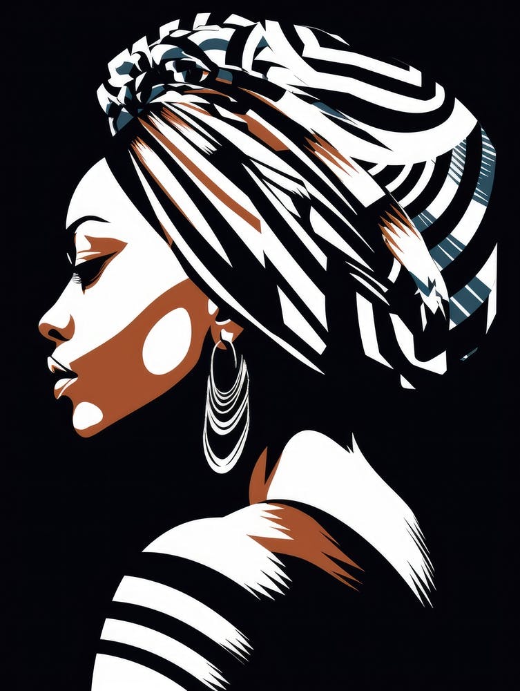 African Woman With Turban 6