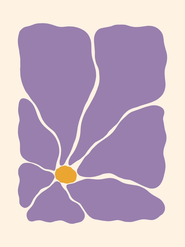 Abstract Flower 03 - Purple