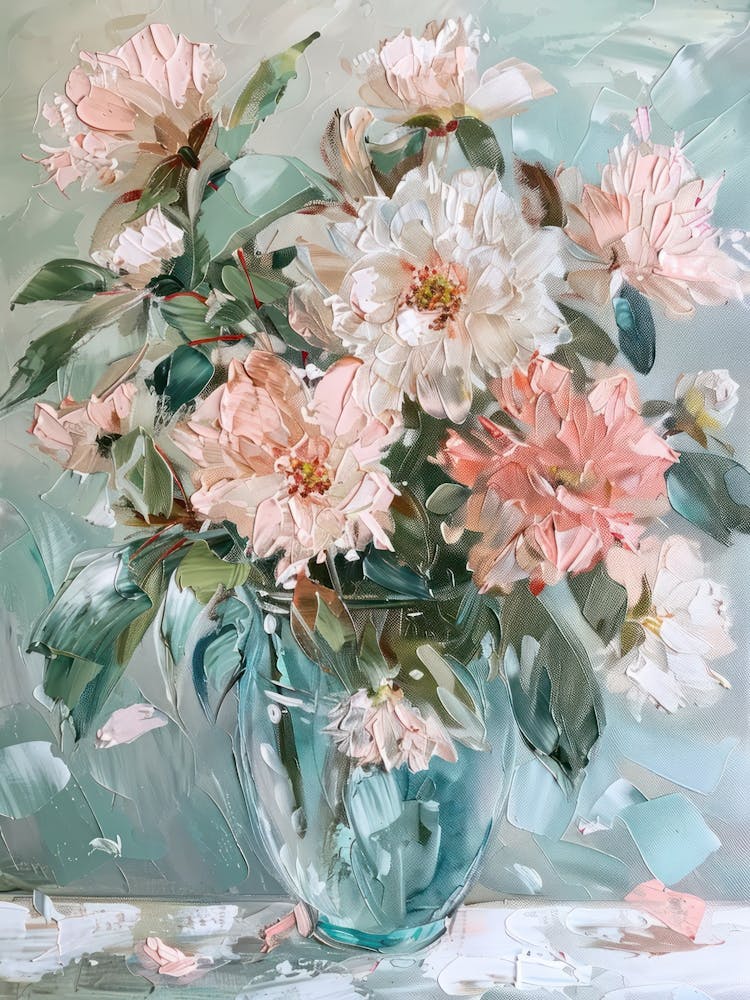 A World Of Flowers Dahlia 3 Painting