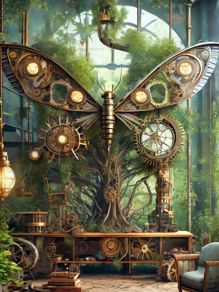 Mechanical Nectar: Where Nature and Industry Coalesce