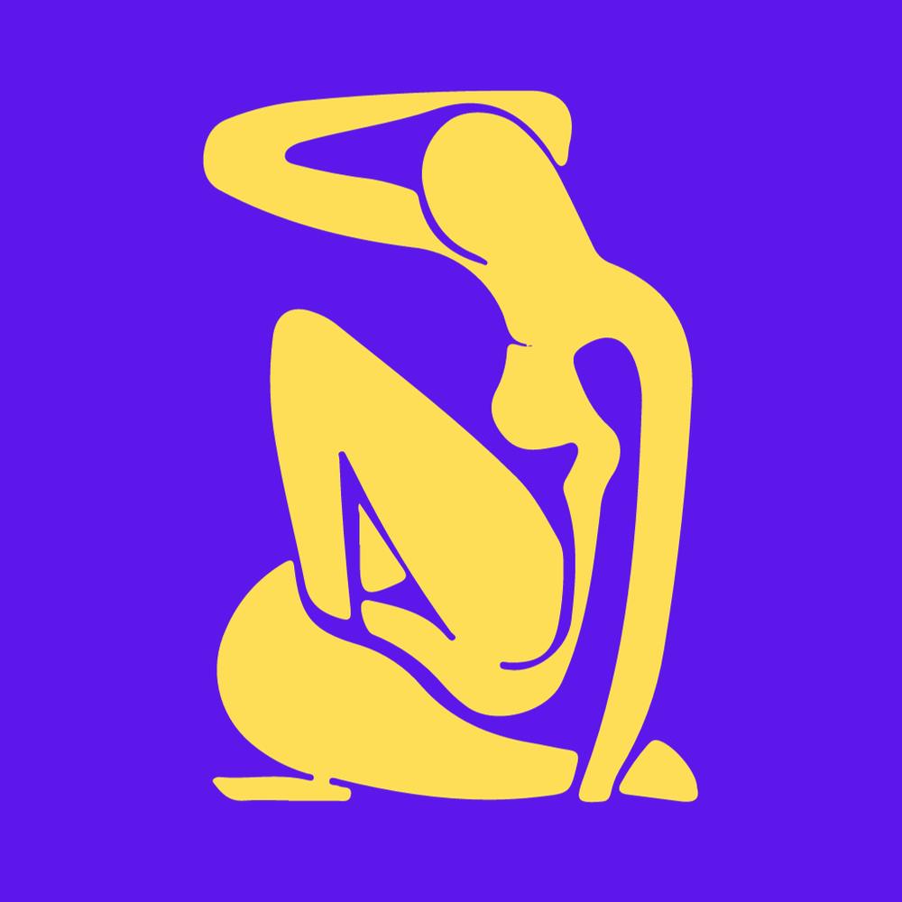 Woman In Yellow And Purple