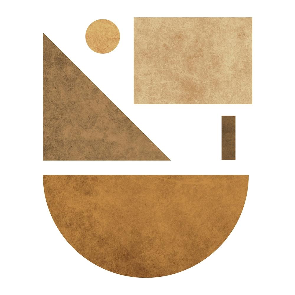 Geometric Harmony White 3 Square