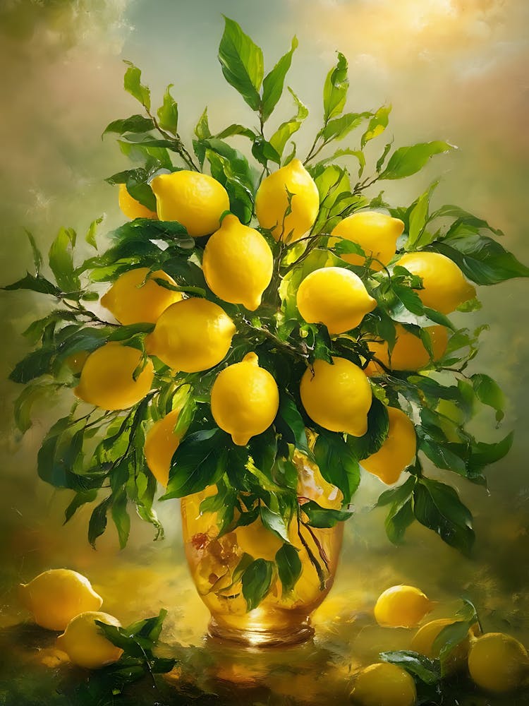 Lemons In A Vase