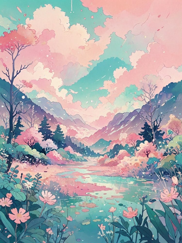 Pink Clouds In The Sky