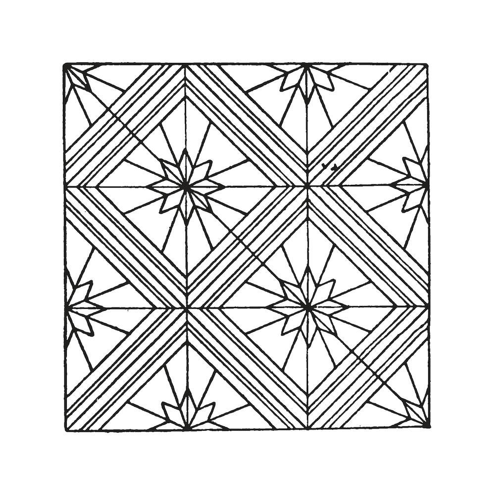Sketched Boho Tile Art 7