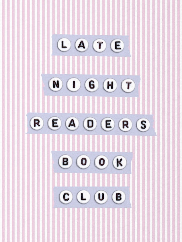 Late Night Readers Book Club Poster