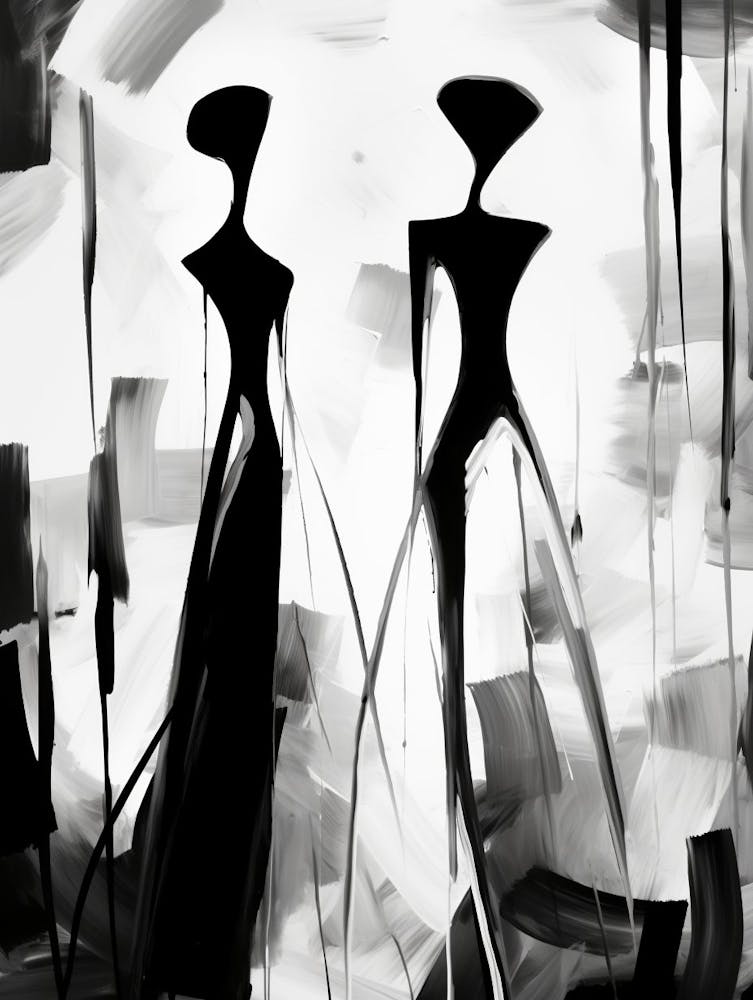 Schatten Abstrakt Schwarz Und Weiß 1