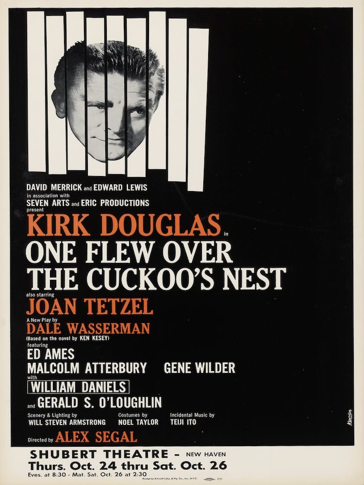 One Flew Over The Cuckoo’s Nest Theatre Poster 1963
