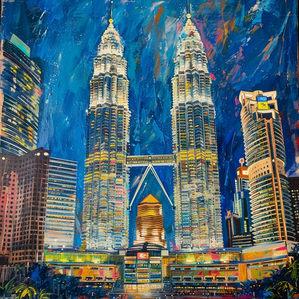 Petronas Towers At Night