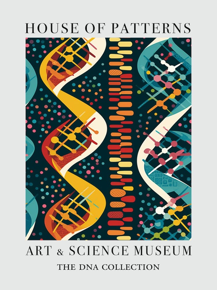 Dna Art Abstract Painting 5 House Of Patterns
