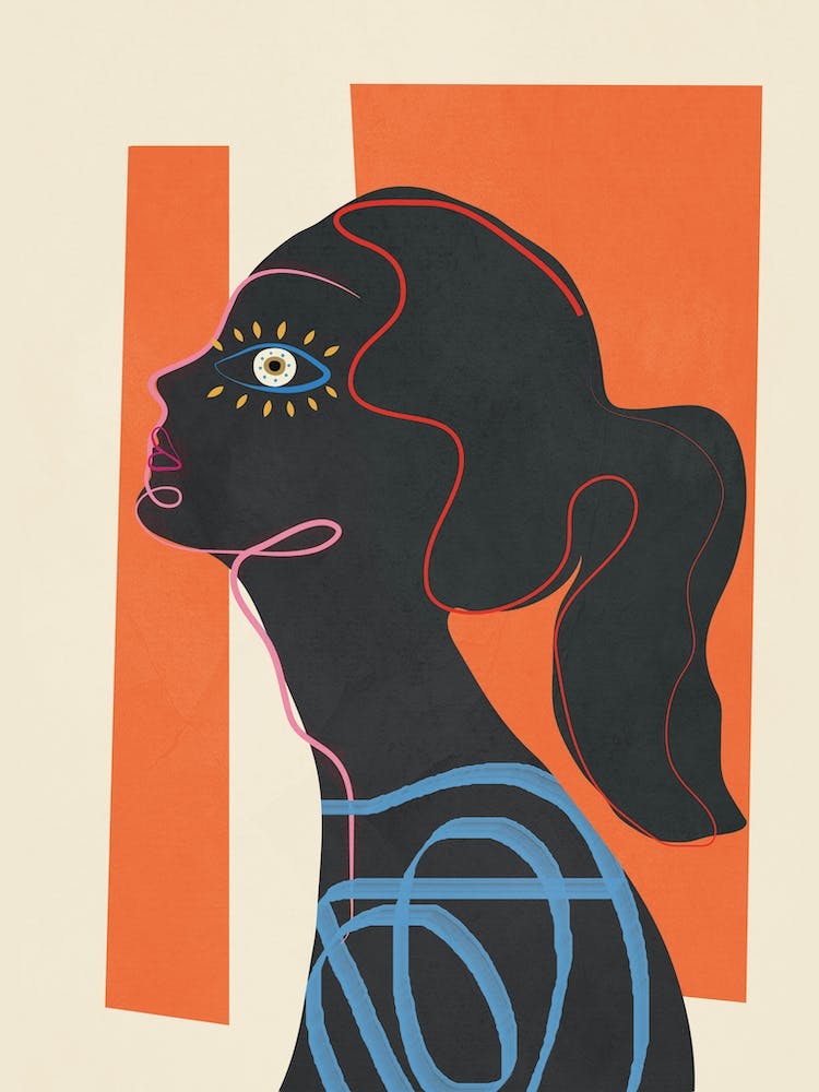 Colorful Abstract Woman