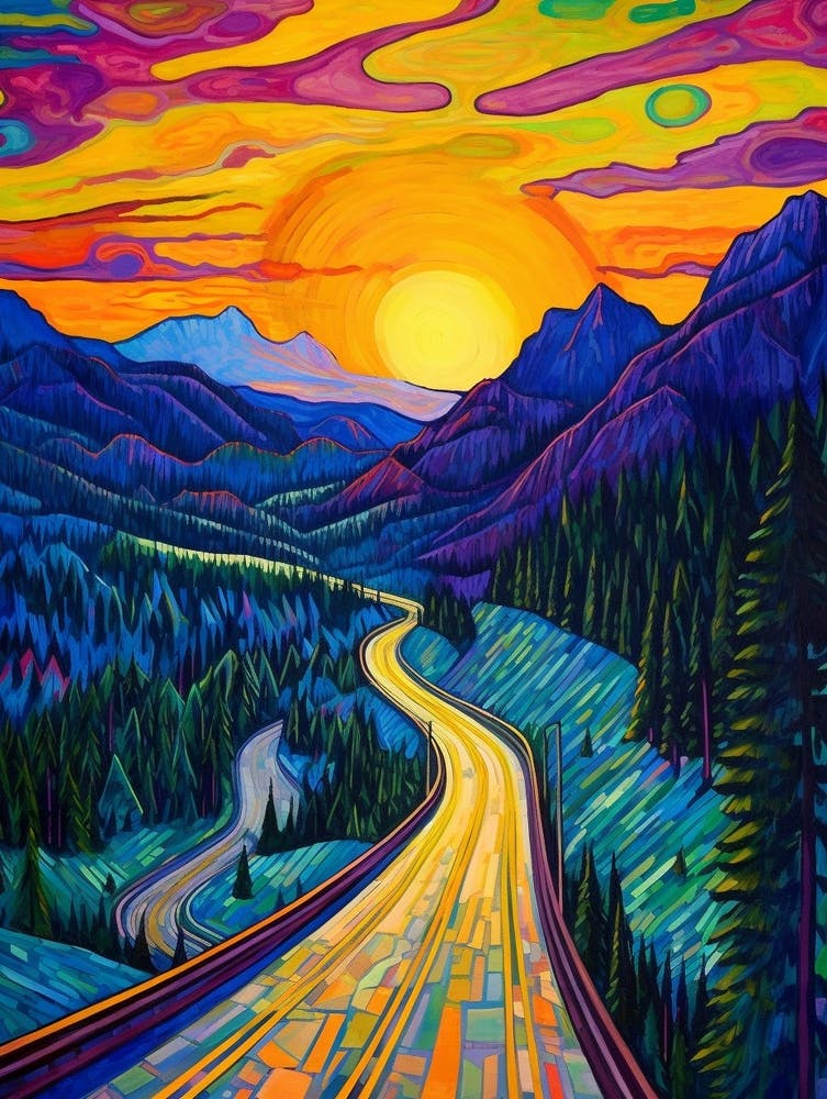 Snoqualmie Pass Retro Pop Art 16