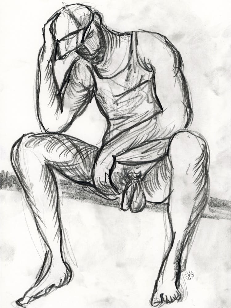 Male Nude In A Tank Top