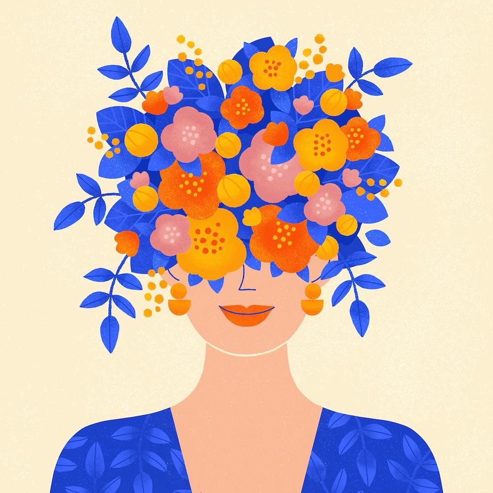 Frida In Flowers Square