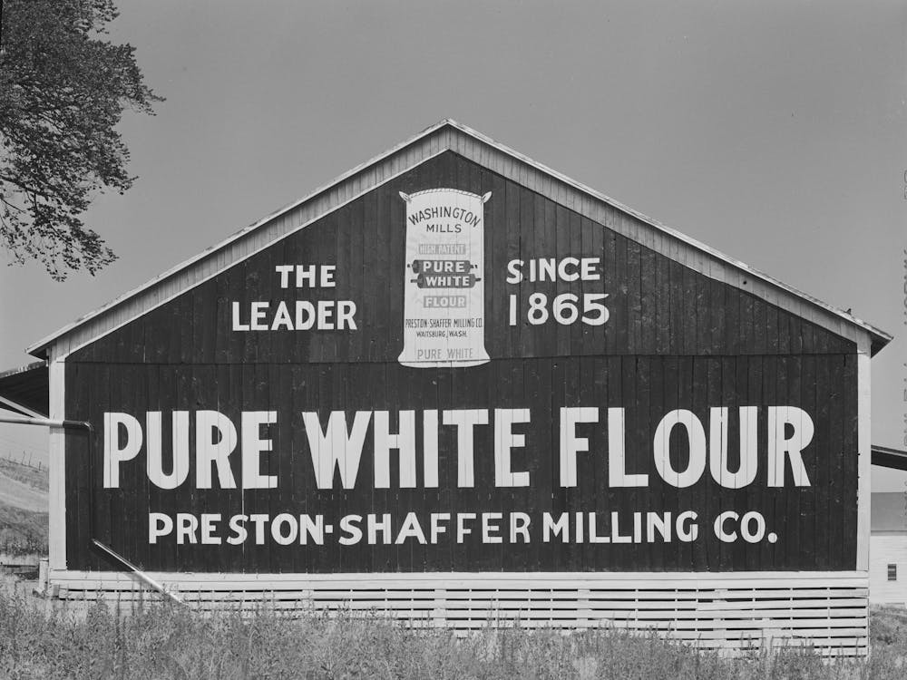 Flour Mill In Waitsburg, Washington By Russell Lee