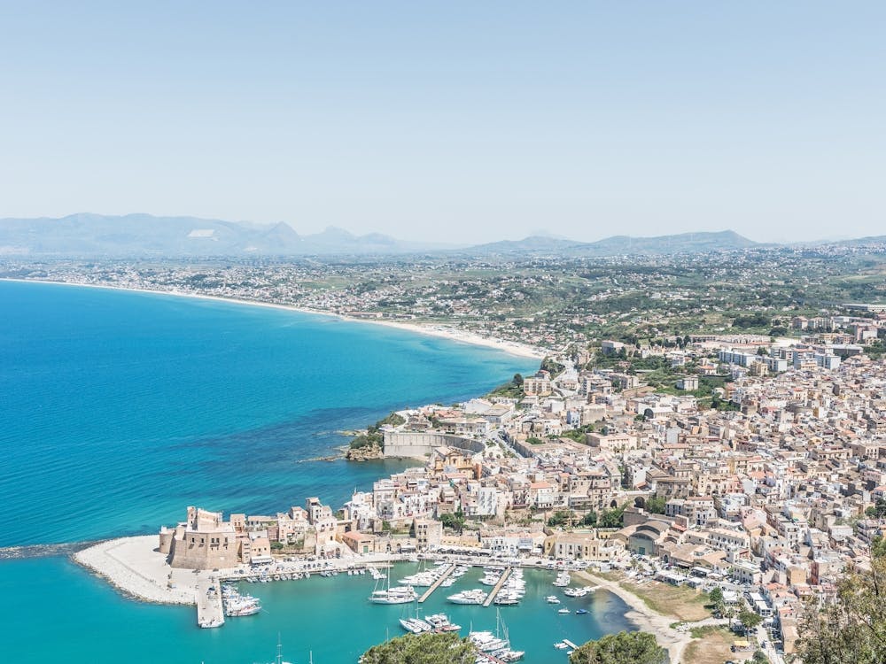 View At A Italian City On Sicily In Italy