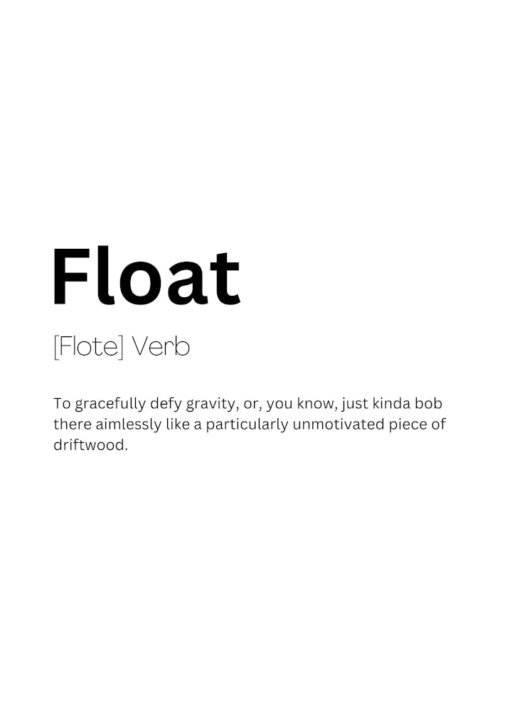 Floatmaster Definition Float Definition Meaning Art Print by Kaigozen – Fy!
