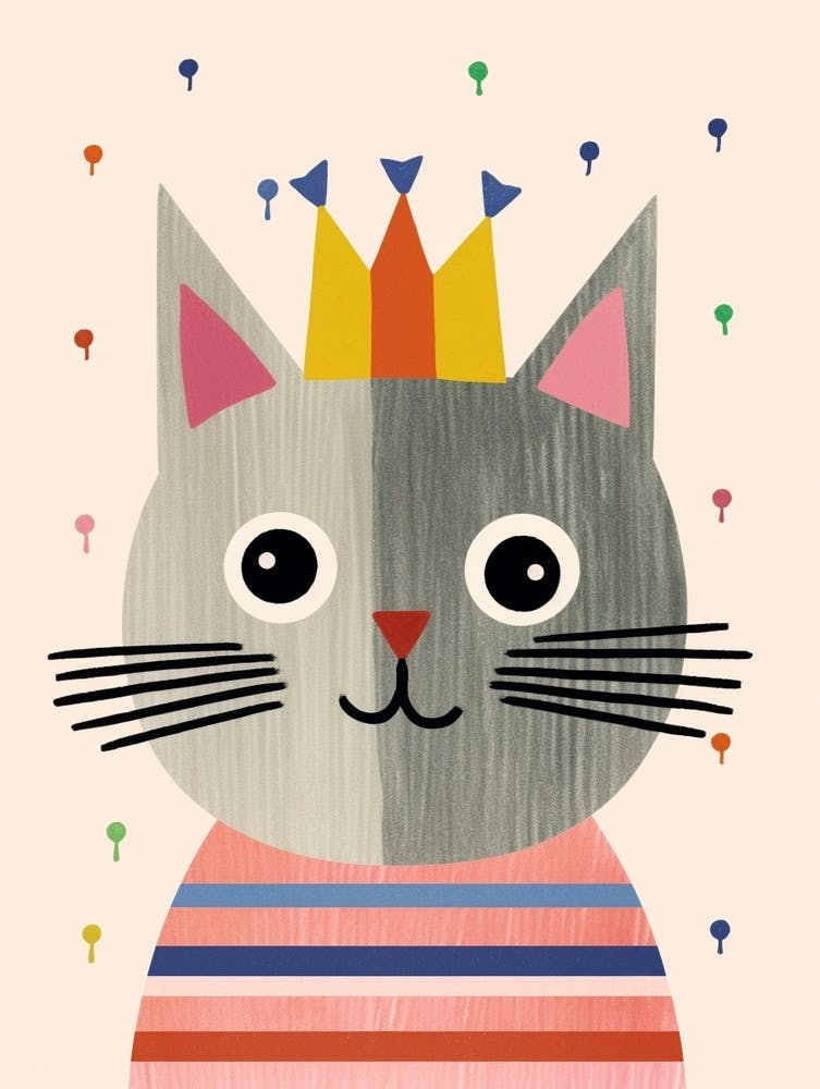 Little Cat 4 Wearing A Crown