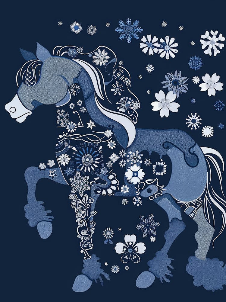 Snowflake Horse 1