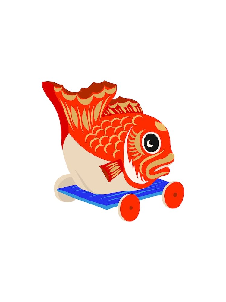 Tai Guruma Wooden Sea Bream Toy
