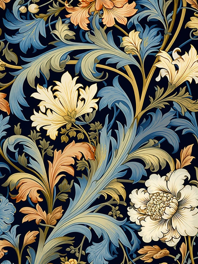 William Morris-inspired pattern blooms with elegance 3