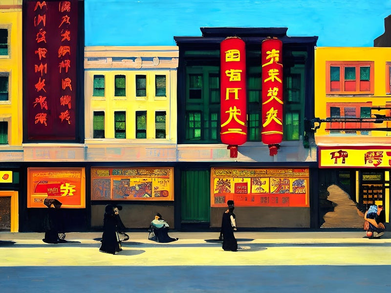 Asiatische Straßenszene 4