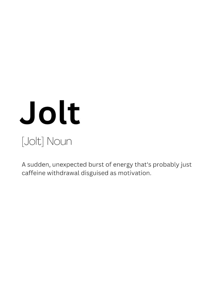 Jolt Definition Meaning