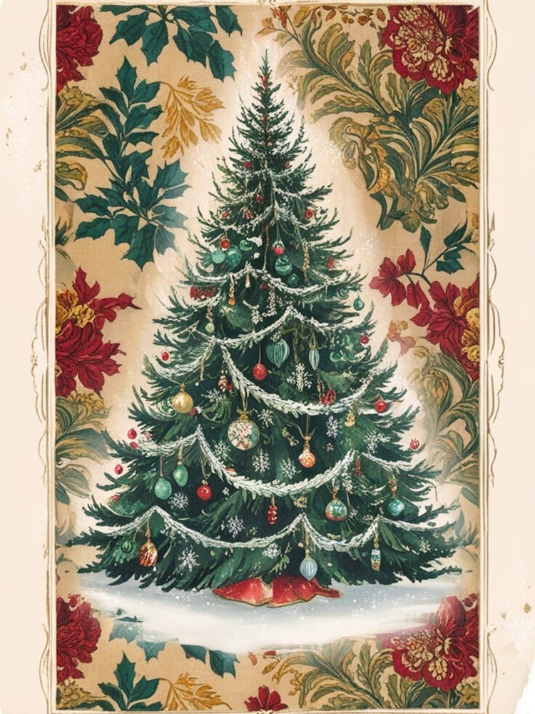 William Morris Christmas Tree 40