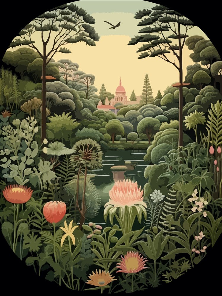 Royal Botanic Gardens Victoria Australia Henri Rousseau Style 1
