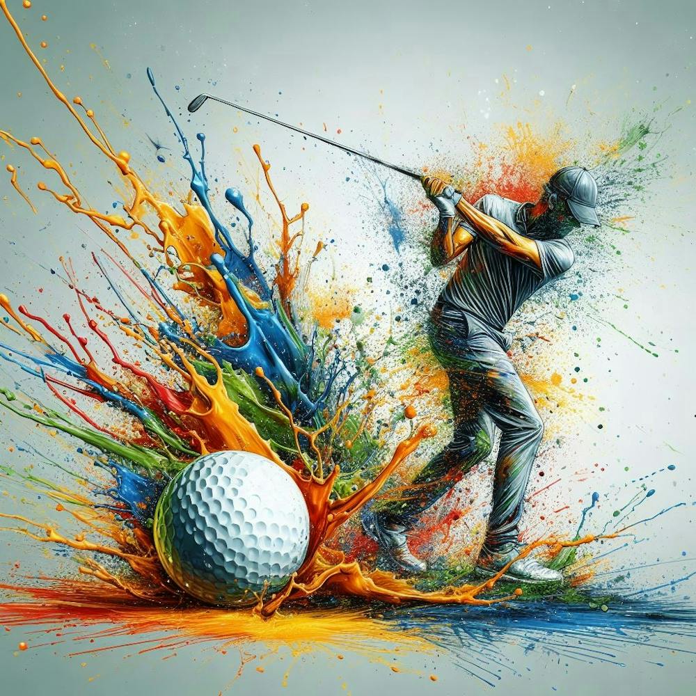 Golfer With Golf Ball
