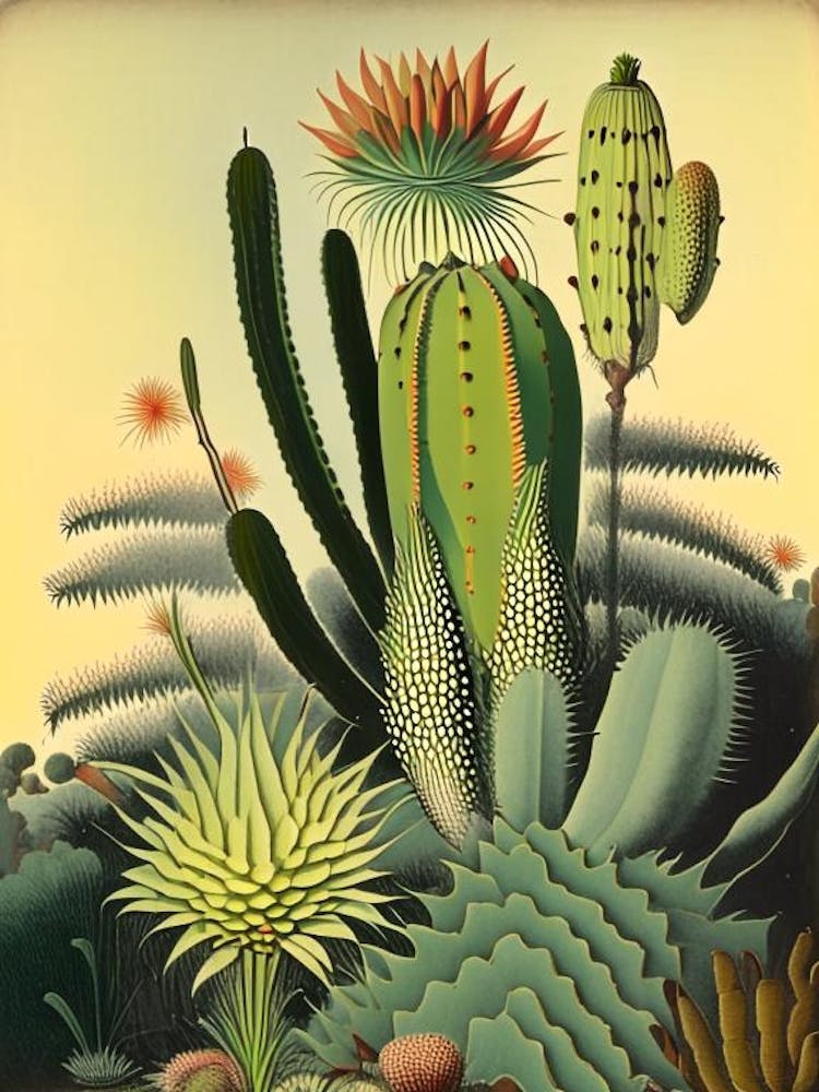 Chamaecereus Silvestrii Rousseau Inspired Garden 1