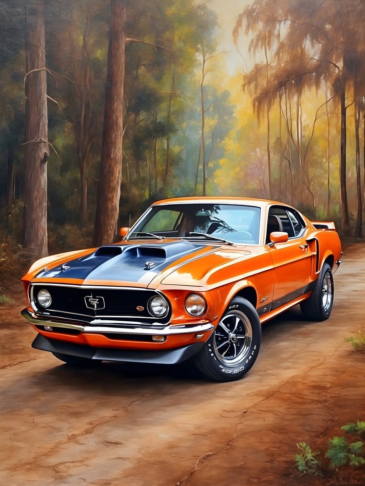 Mustang In The Woods