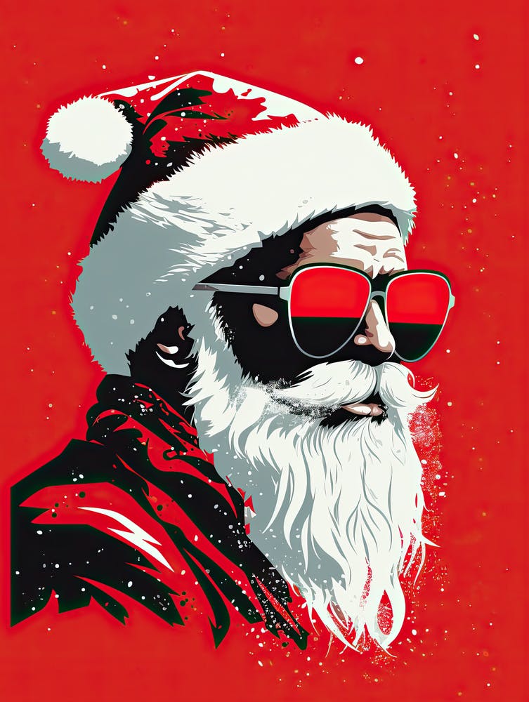 Santa Claus mit Sonnenbrille 1