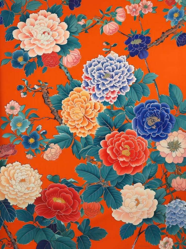 Großes Japan Hokusai Japanische Botanik 7