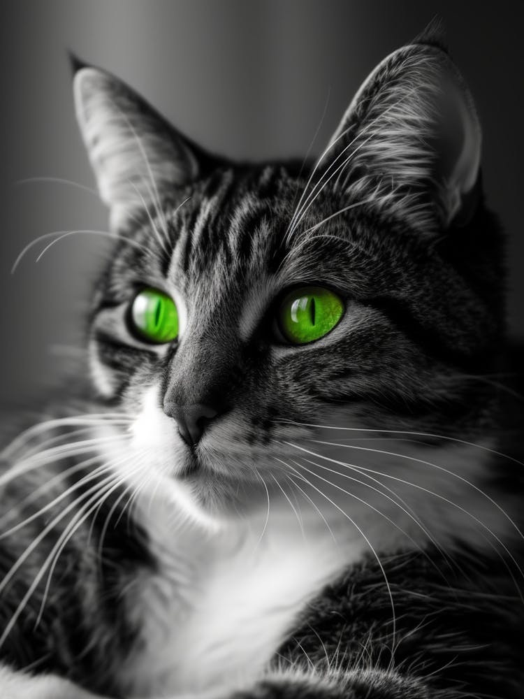 Green Eyes Cat 1