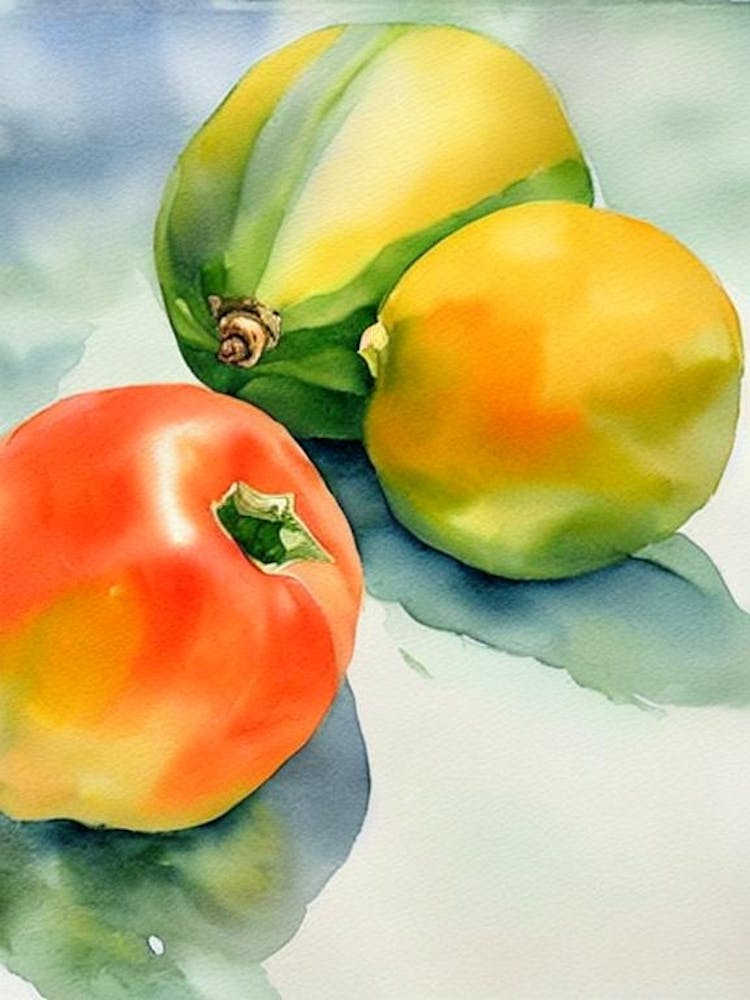 Jackfruit Italian Watercolour fruit