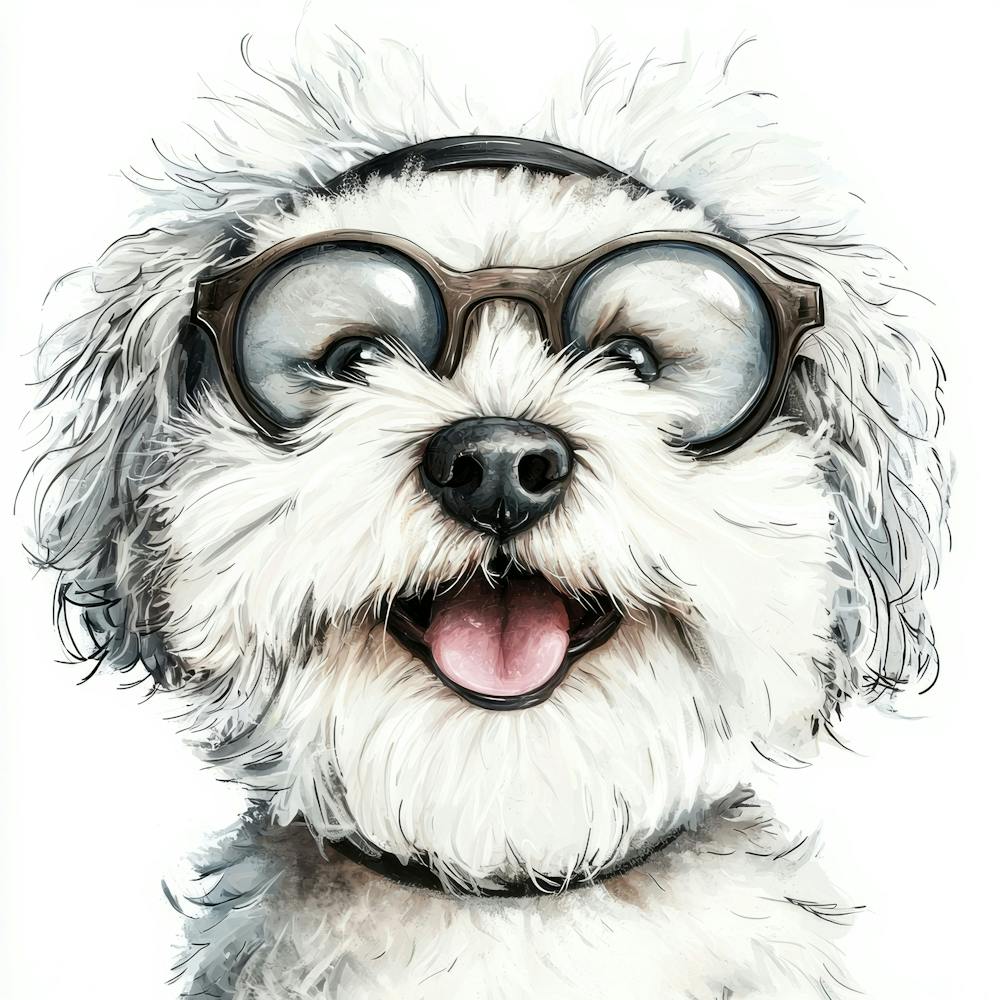 Dog With Glasses 65