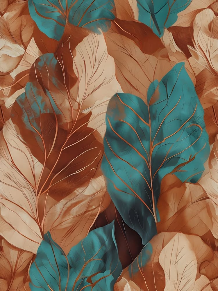 Seamless Pattern With Leaves 2