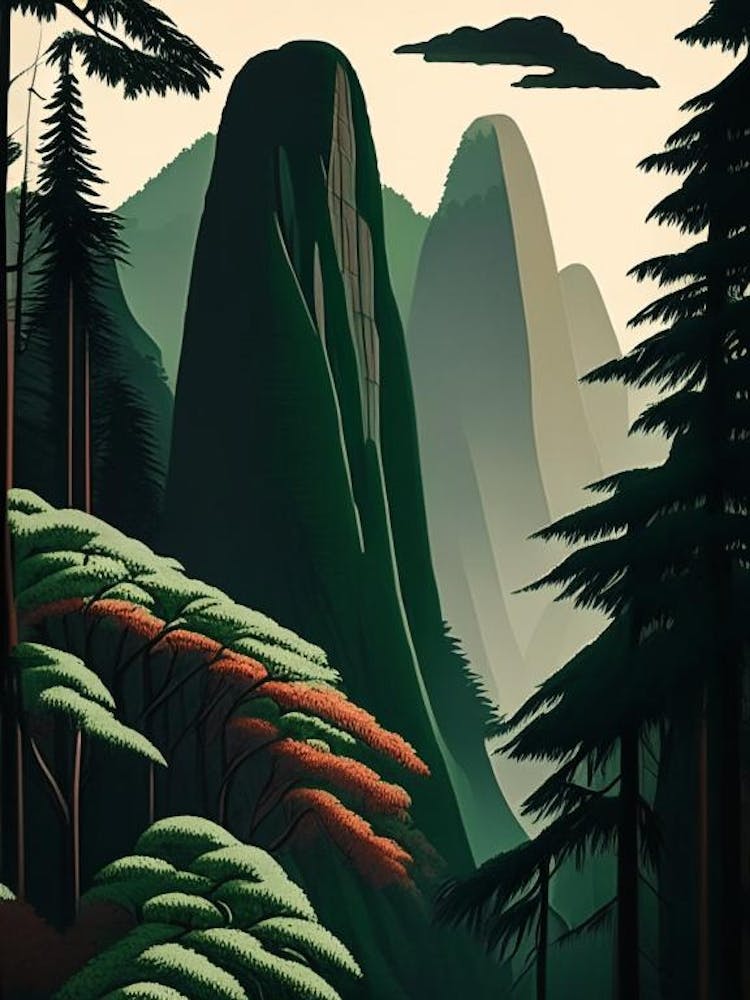 Zhangjiajie National Forest Park China Retro