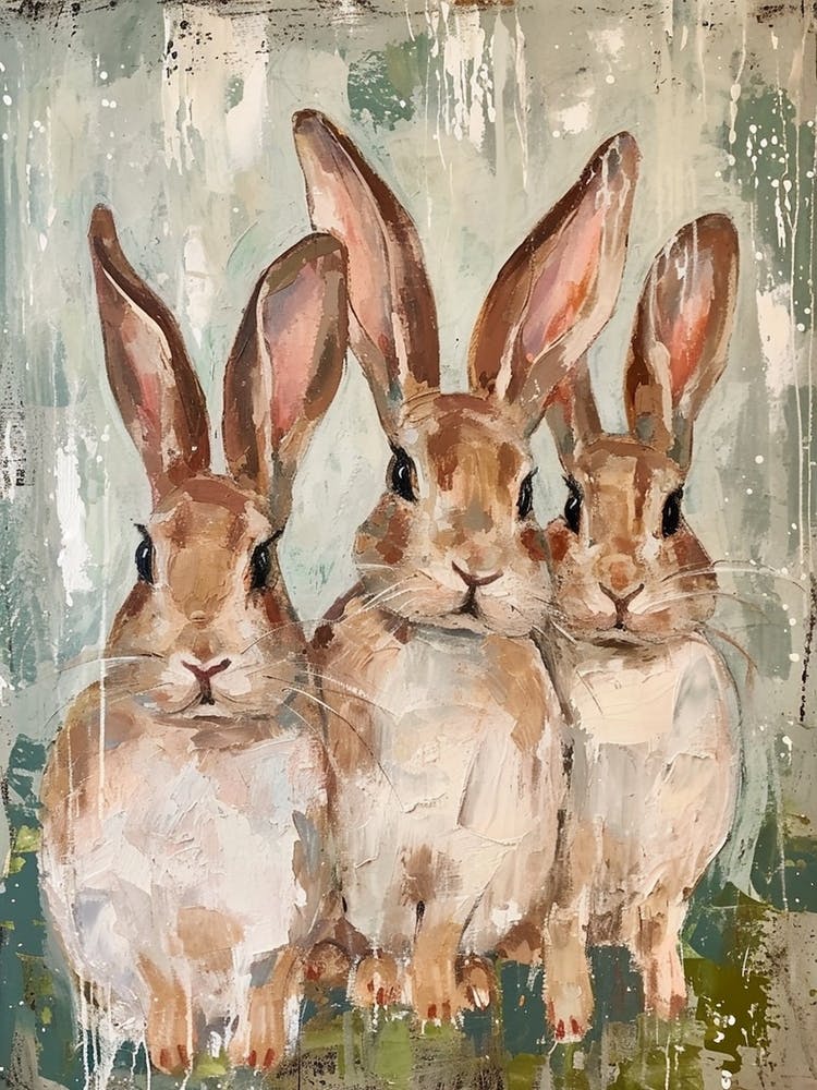 Kitsch Bunny Illustration 3