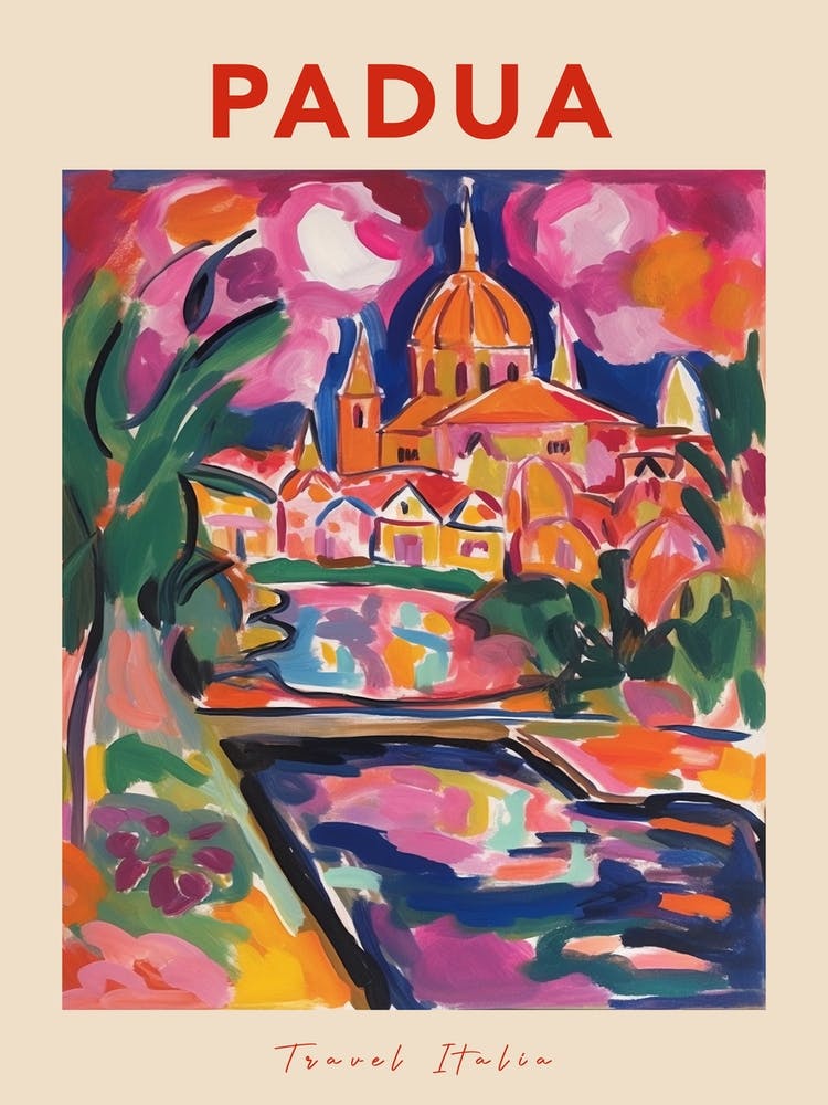 Padua Italia Travel Poster