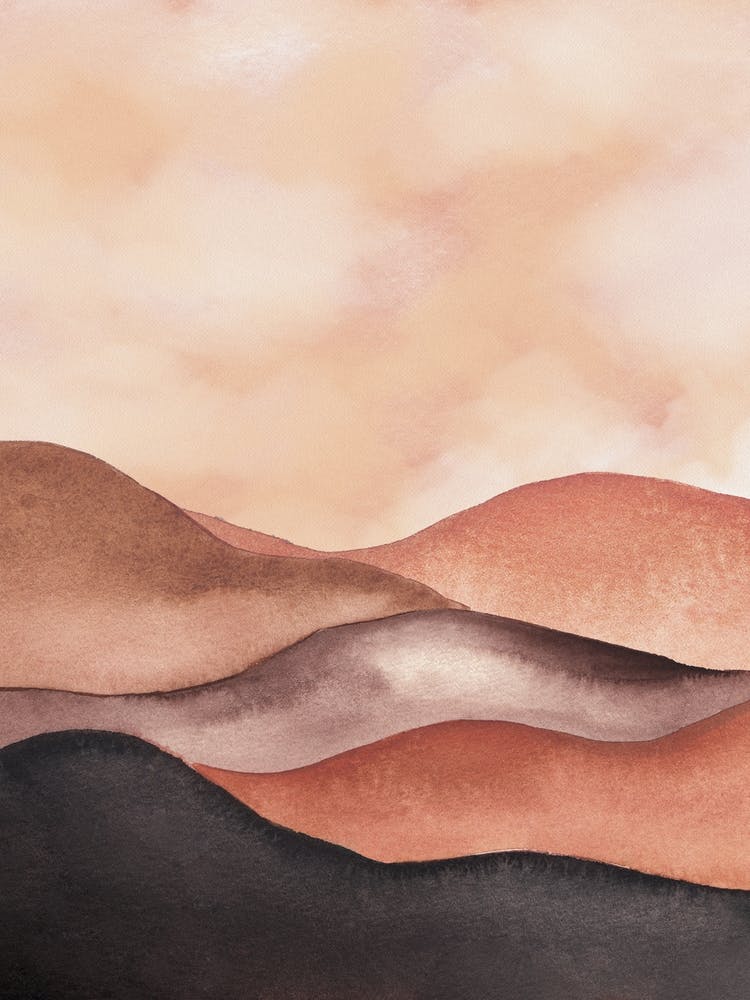 Modern Abstract Mountains 1