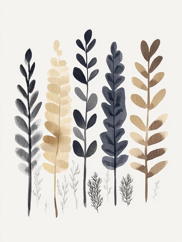 Watercolor Leaves 32