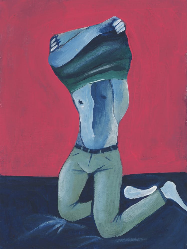 Männliche Aktkunst homoerotischer Druck schwule Kunst Mann nackt voll frontal nackte männliche Form Malerei 1