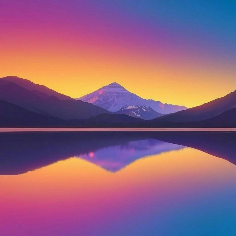 Afterglow revealing the beauty of nature