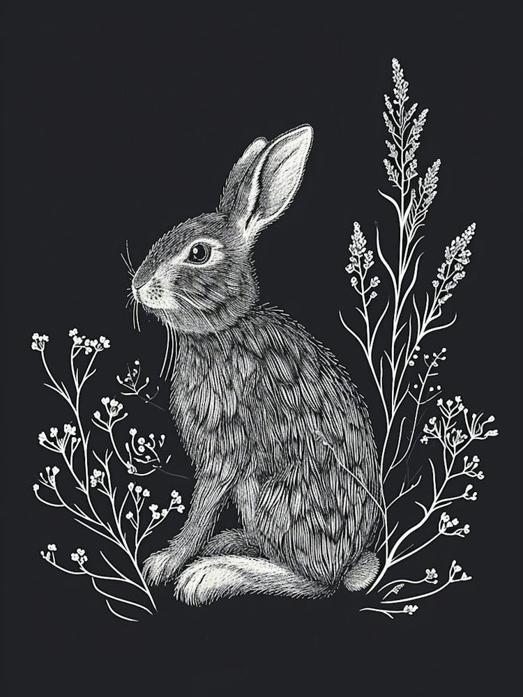 Beveren Rabbit Minimalist Illustration 3
