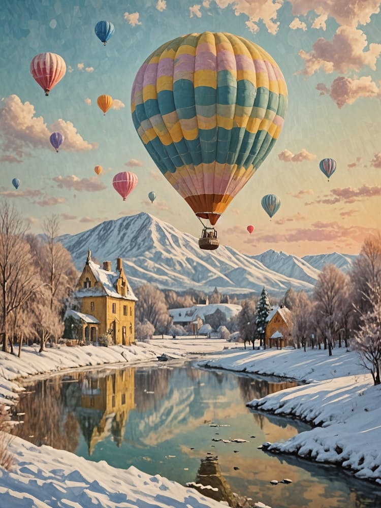 Winter Hot Air Balloons no2