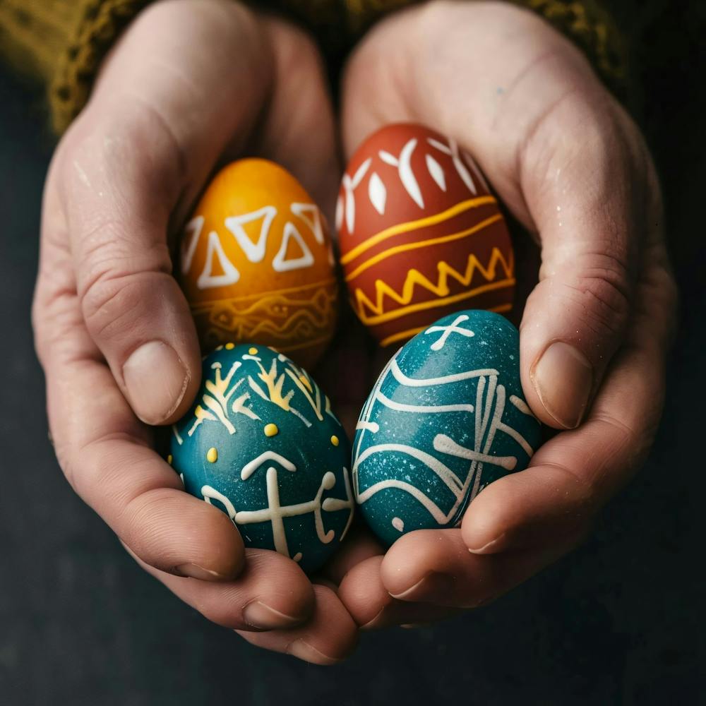 Easter Eggs In Hands
