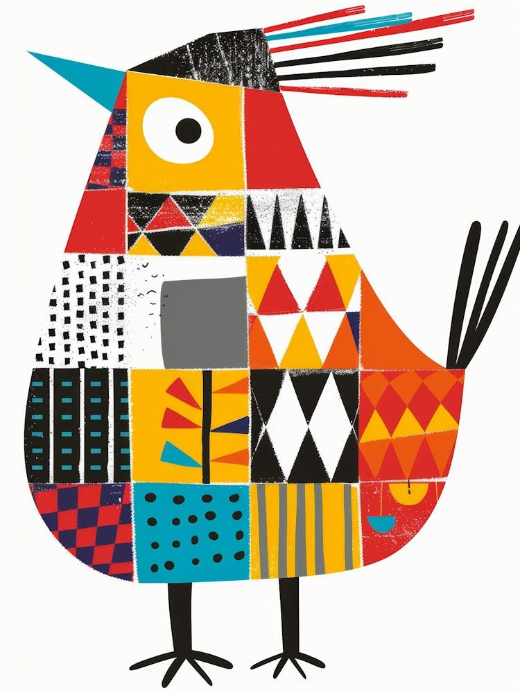 Bird In The Patchwork