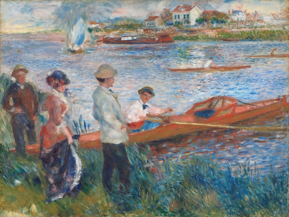 Oarsmen At Chatou (1879), Pierre Auguste Renoir